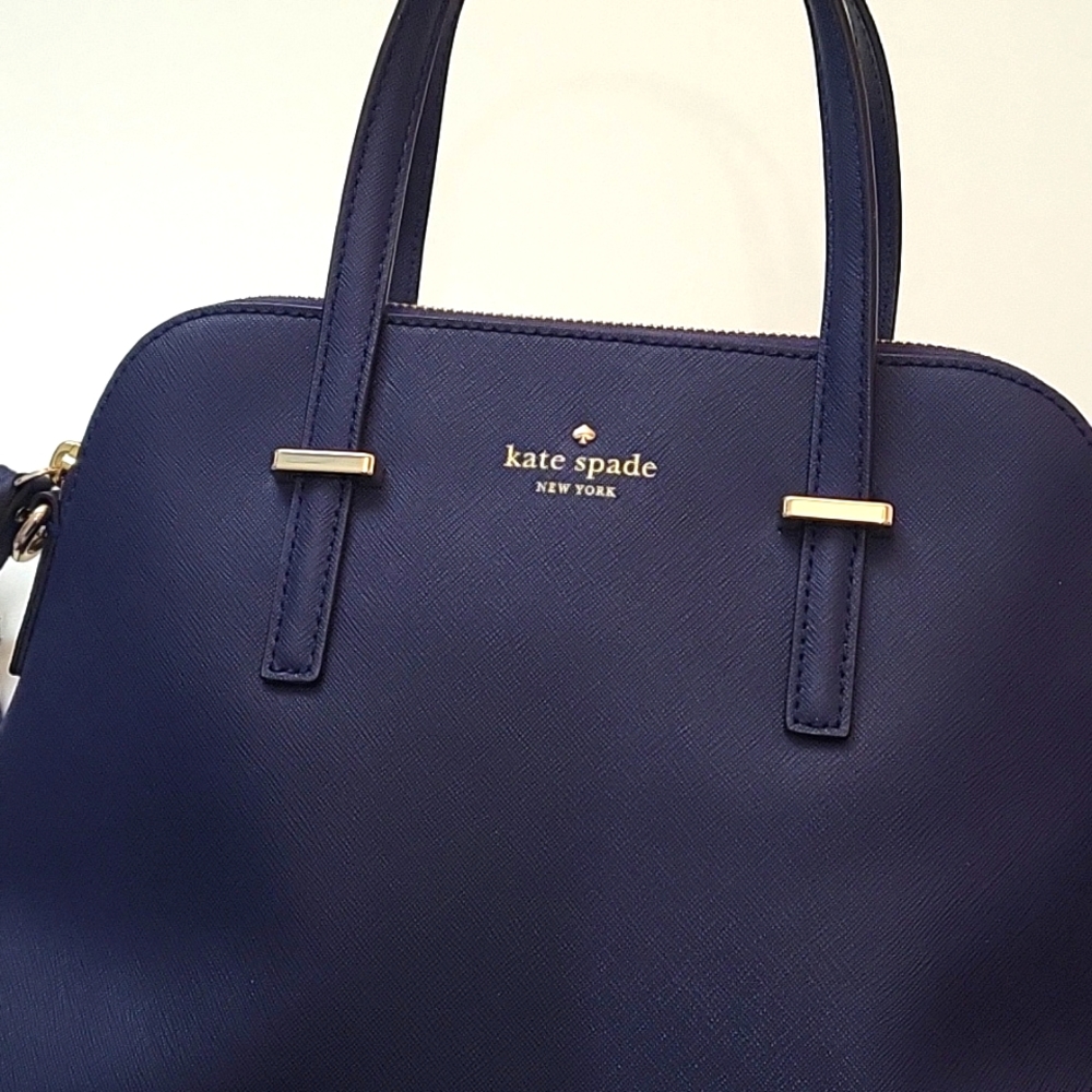 Kate Spade Cedar Street Navy Blue Handbag with crossbody/shoulder strap